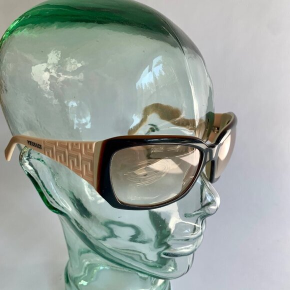 Versace MOD 4049 405/13 63-17-125 Vintage Sunglasses Brown Cream main image 4